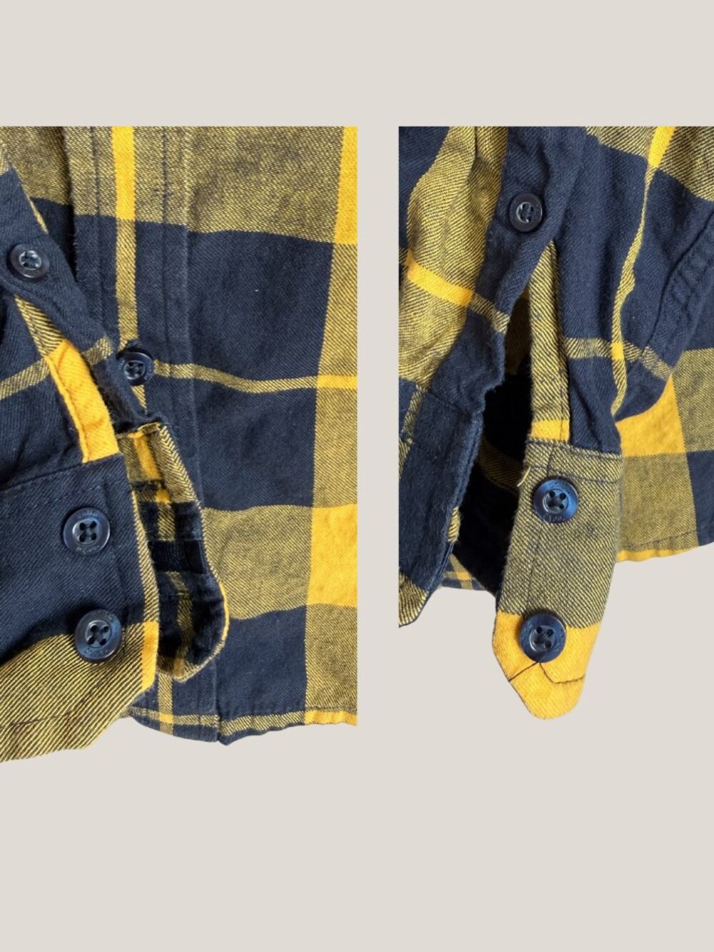 Vintage 2000s Ecko Unltd Buffalo Plaid Flannel Grunge Skater Long Sleeve S - Picture 7 of 11